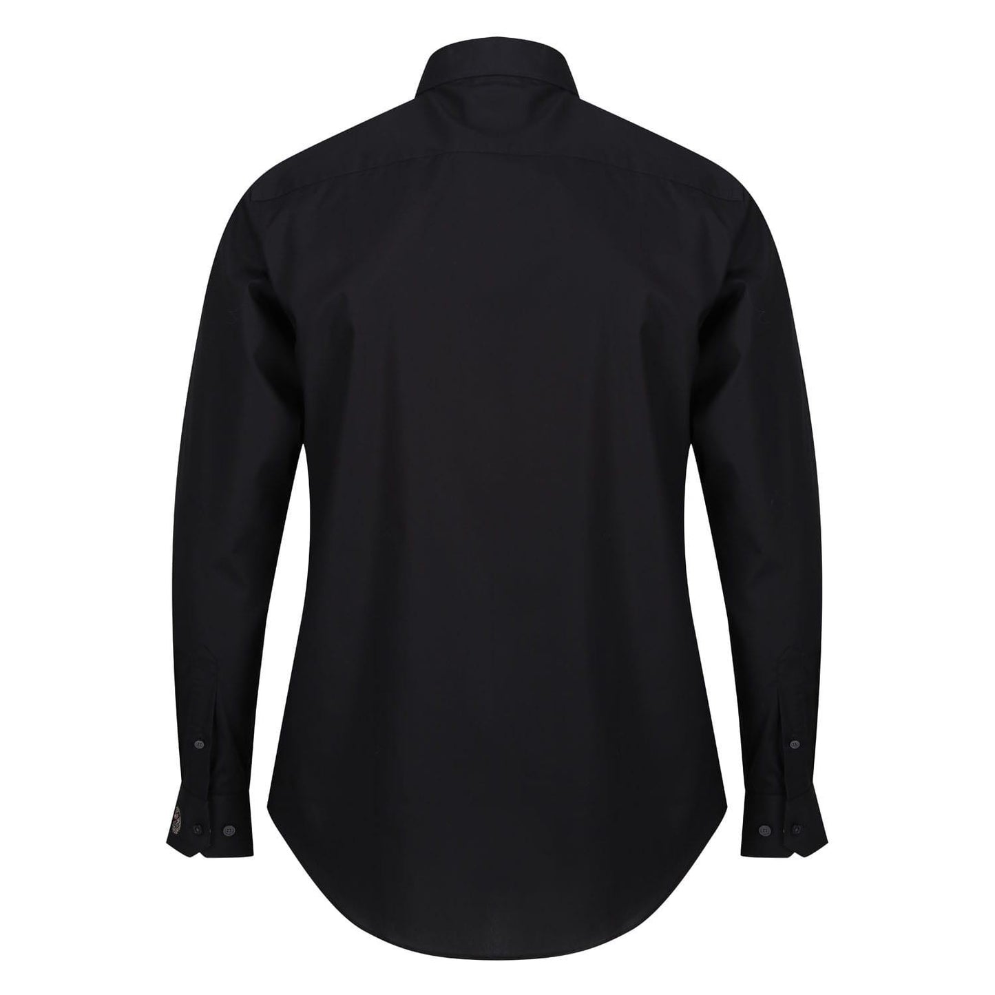 Black - Back - Luke 1977 Mens Triple Crown Long-Sleeved Snooker Shirt