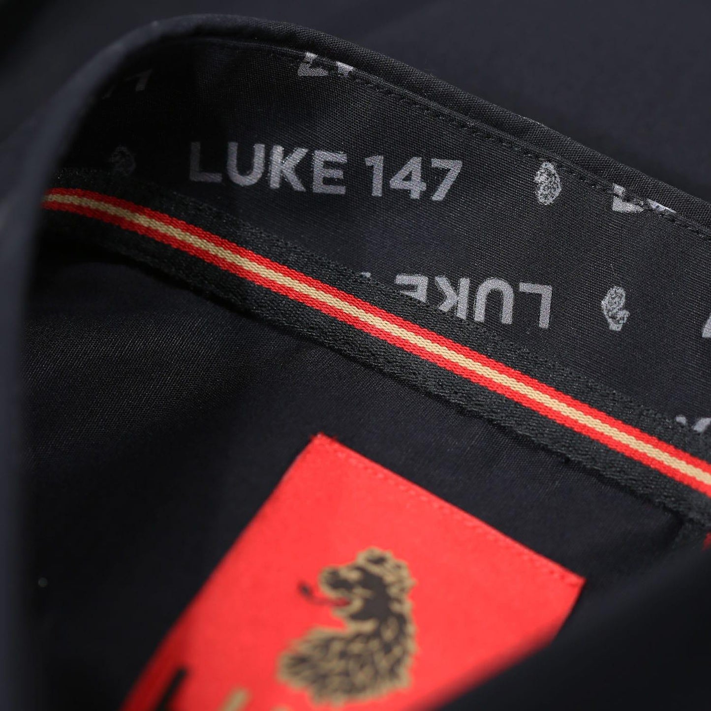 Black - Side - Luke 1977 Mens Triple Crown Long-Sleeved Snooker Shirt