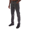 Charcoal - Front - Timberland Mens Washed Stretch Jeans