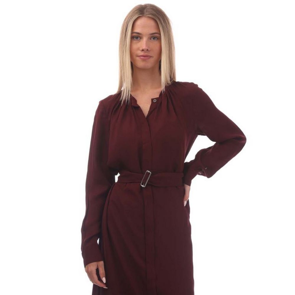 Red - Side - Boss Womens-Ladies Dibanora1 Dress