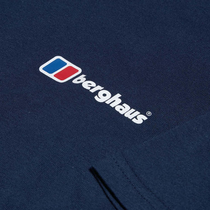 Dark Blue - Side - Berghaus Mens Logo Organic Classic T-Shirt