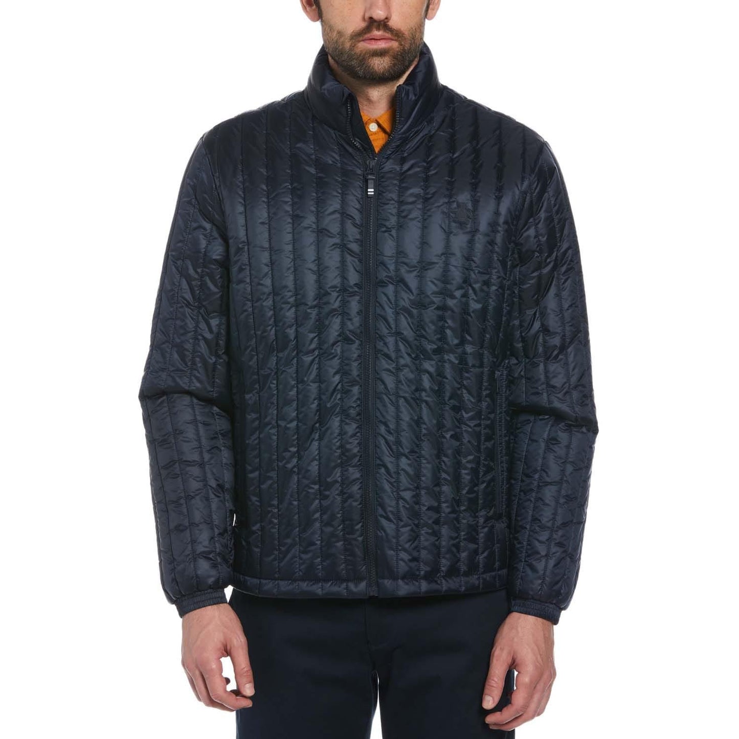 Dark Sapphire - Front - Original Penguin Mens Quilted Jacket