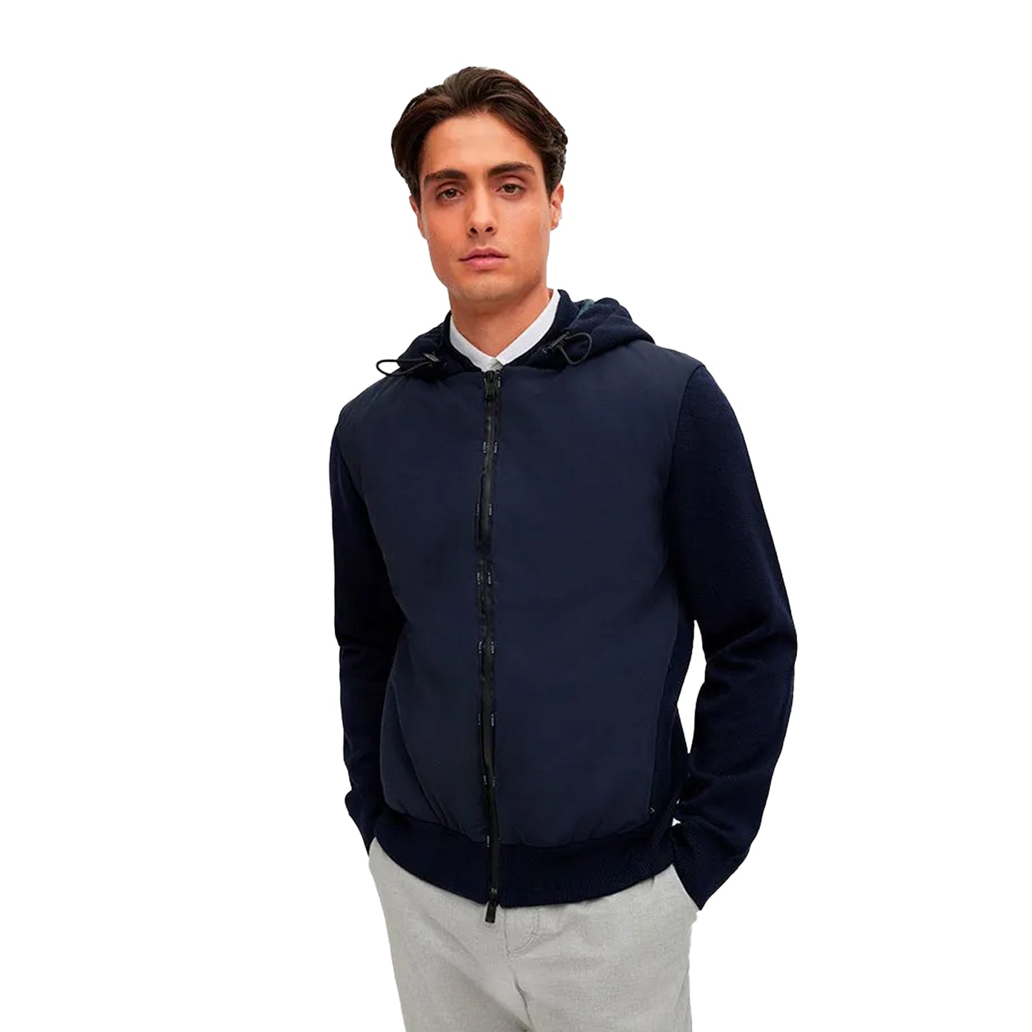 Dark Blue - Side - Boss Mens Lucro_P Jacket