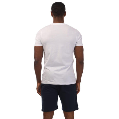 White-Navy - Back - Farah Mens Balpine Loungewear Set
