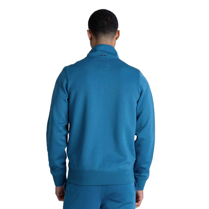 Navy - Back - Luke 1977 Mens Quarter Zip Sweatshirt