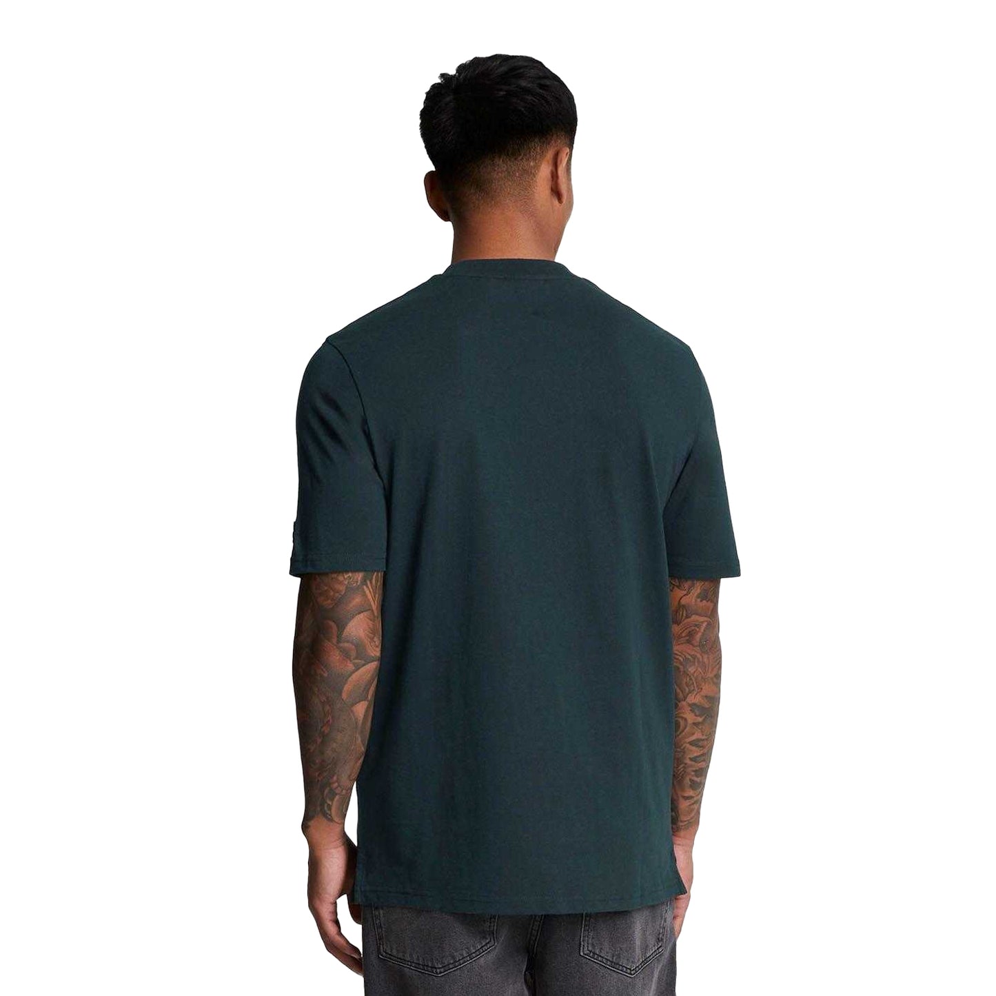 Navy - Back - Lyle & Scott Mens A Guide To Scotland Graphic T-Shirt