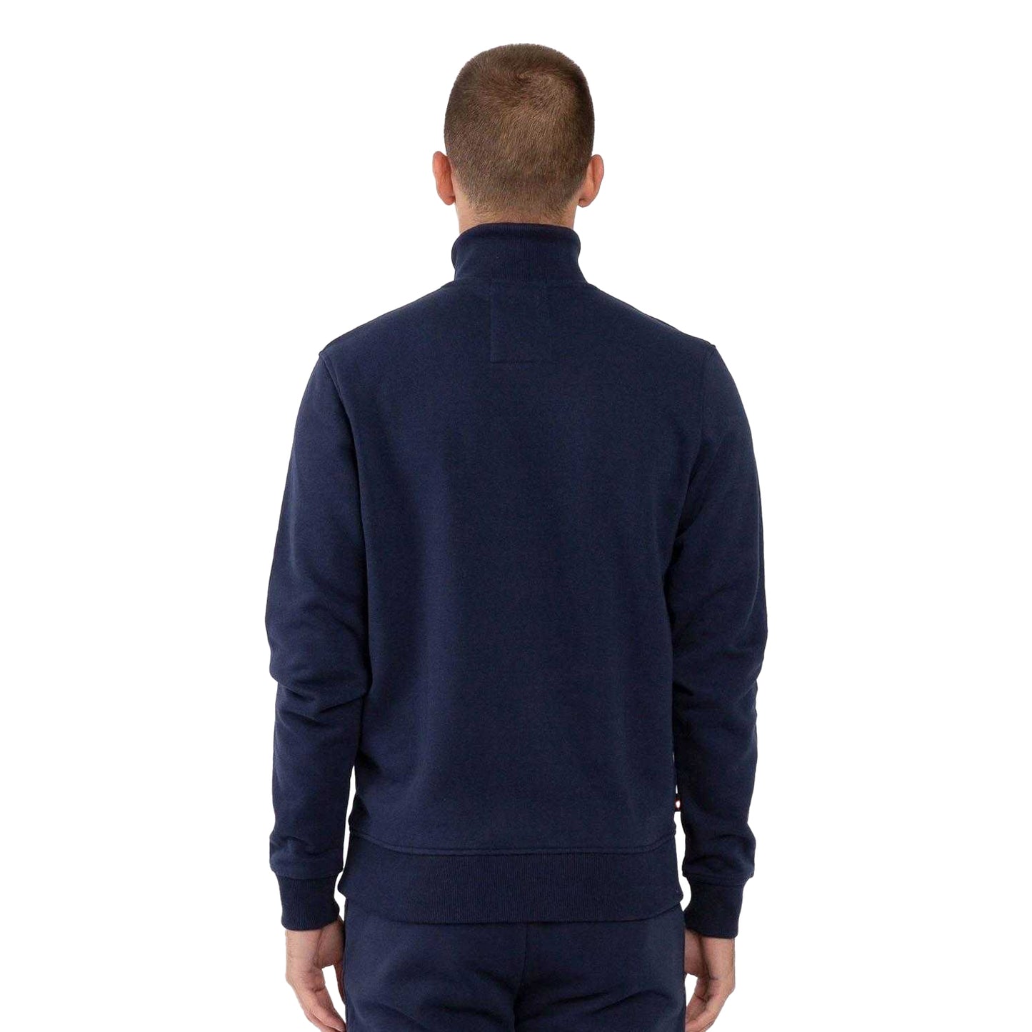 Navy - Back - Luke 1977 Mens Higgs 2 Quarter Zip Sweatshirt