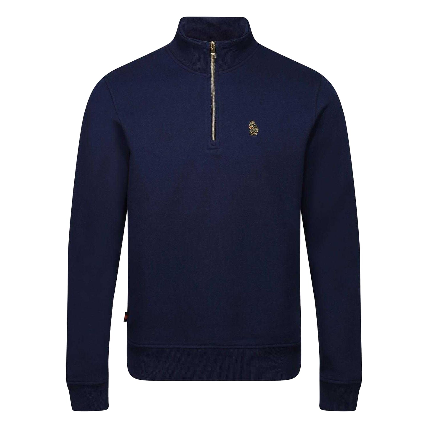 Navy - Front - Luke 1977 Mens Higgs 2 Quarter Zip Sweatshirt