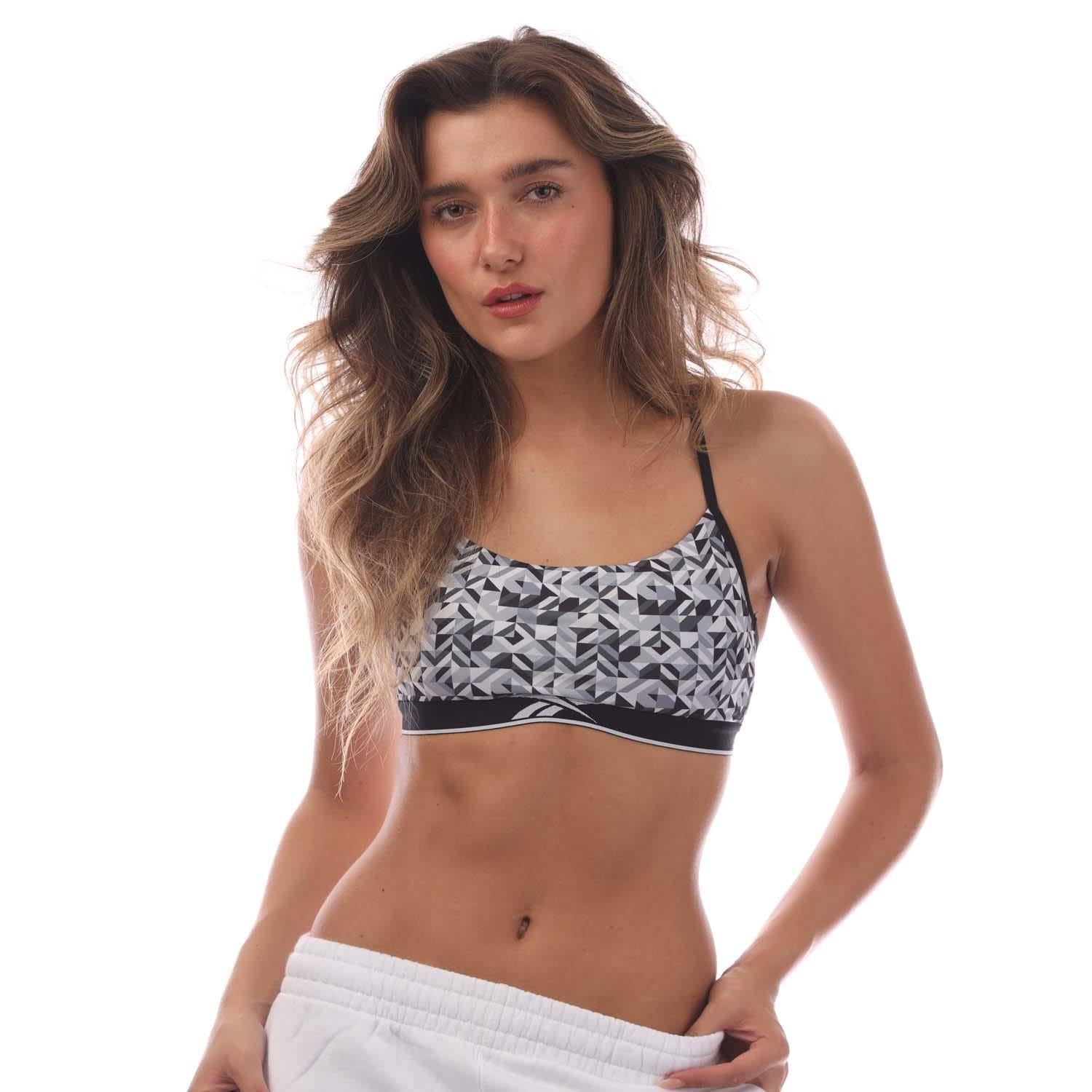 Grey - Front - Reebok Womens-Ladies Cita Bralette
