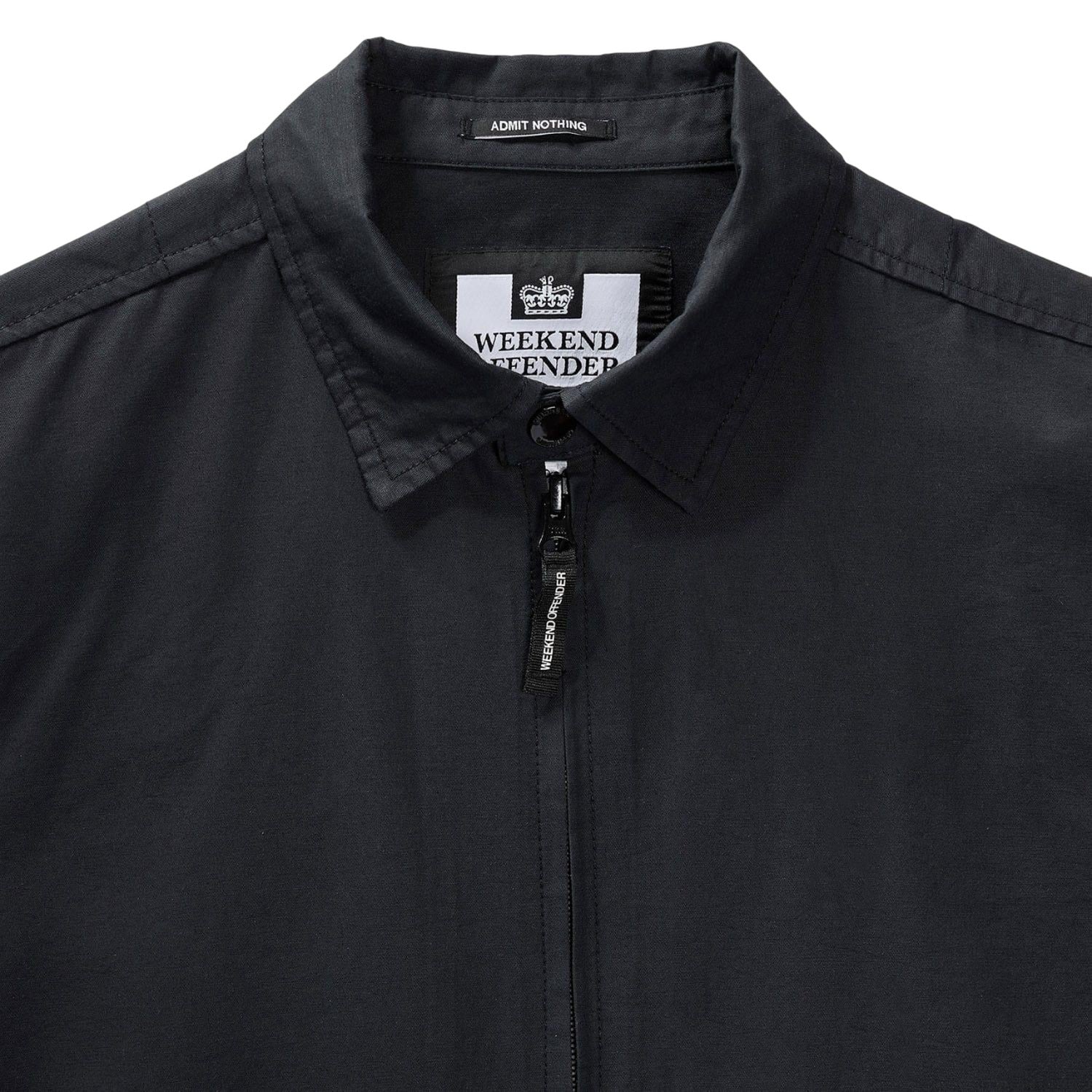 Black - Side - Weekend Offender Mens Vinnie Pocket Overshirt