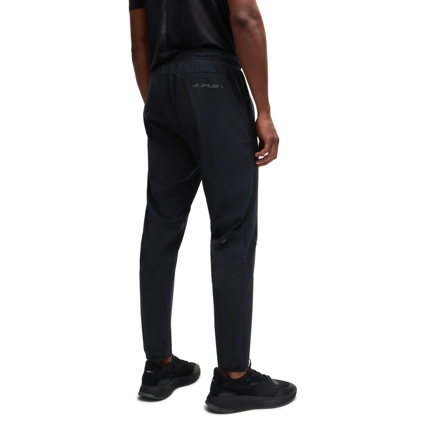 Black - Back - Boss Mens Hwoven Tracksuit Bottoms