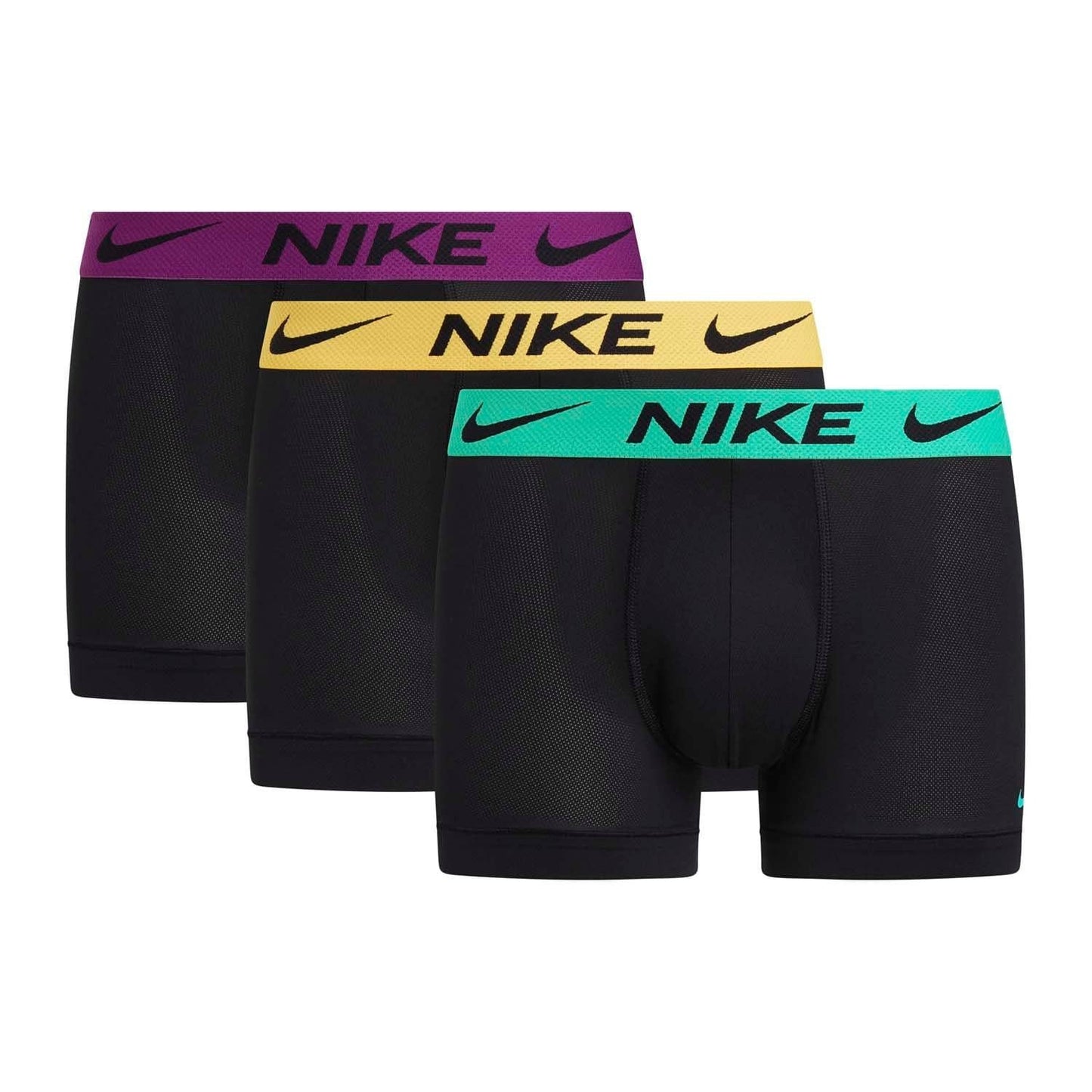 Black - Front - Nike Mens Boxer Shorts (Pack of 3)