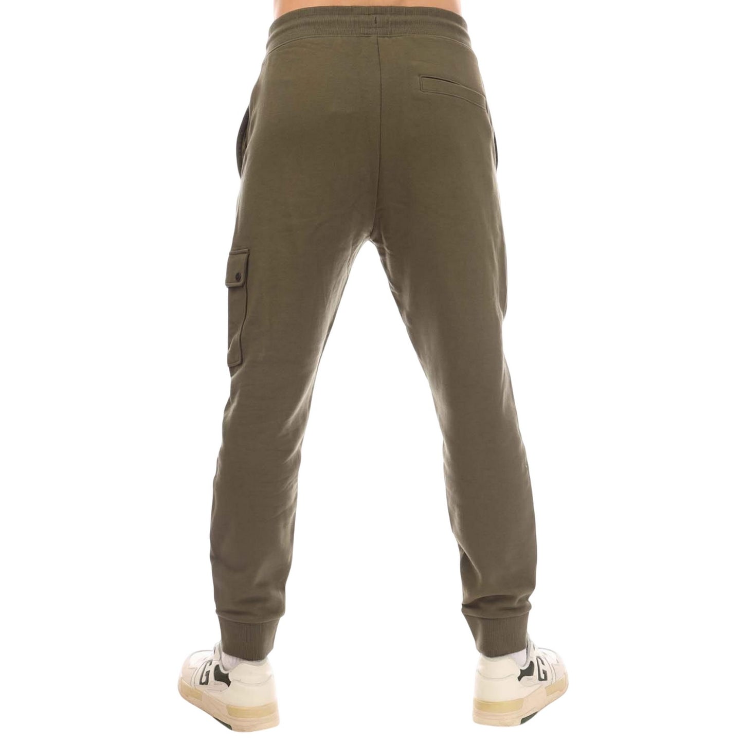 Beige - Back - Hugo Boss Mens Dwellroom Jogging Bottoms