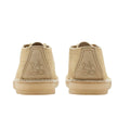 Beige - Back - Clarks Mens Desert Nomad Suede Shoes