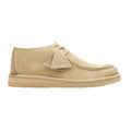 Beige - Side - Clarks Mens Desert Nomad Suede Shoes