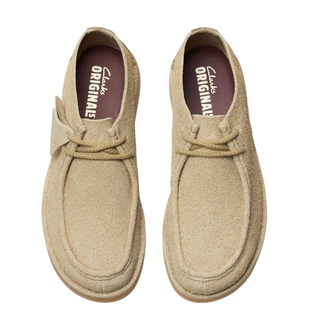 Beige - Pack Shot - Clarks Mens Desert Nomad Suede Shoes