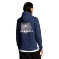 Navy - Pack Shot - Lyle & Scott Mens Eagle Hoodie