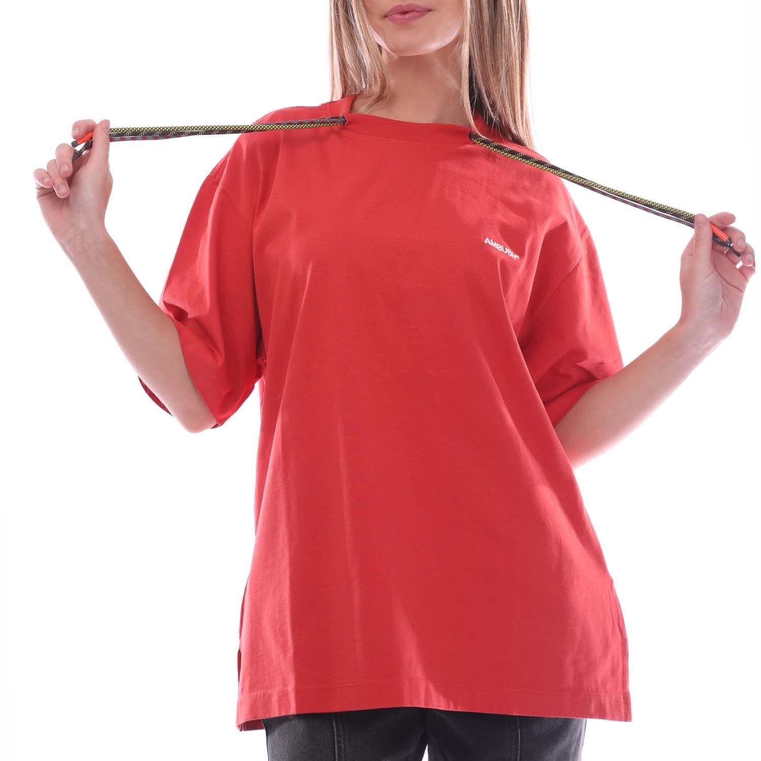 Red - Side - Ambush Womens-Ladies Multicord T-Shirt