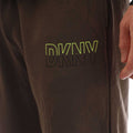 Khaki Green - Side - DKNY Mens Everblades Jersey Jogging Bottoms