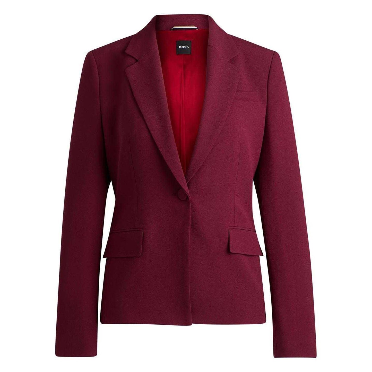 Red - Front - Boss Womens-Ladies Janerani1 Slim Blazer
