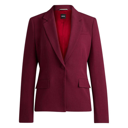 Red - Front - Boss Womens-Ladies Janerani1 Slim Blazer
