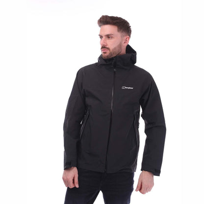 Black - Lifestyle - Berghaus Mens Highland Storm 3L Waterproof Jacket