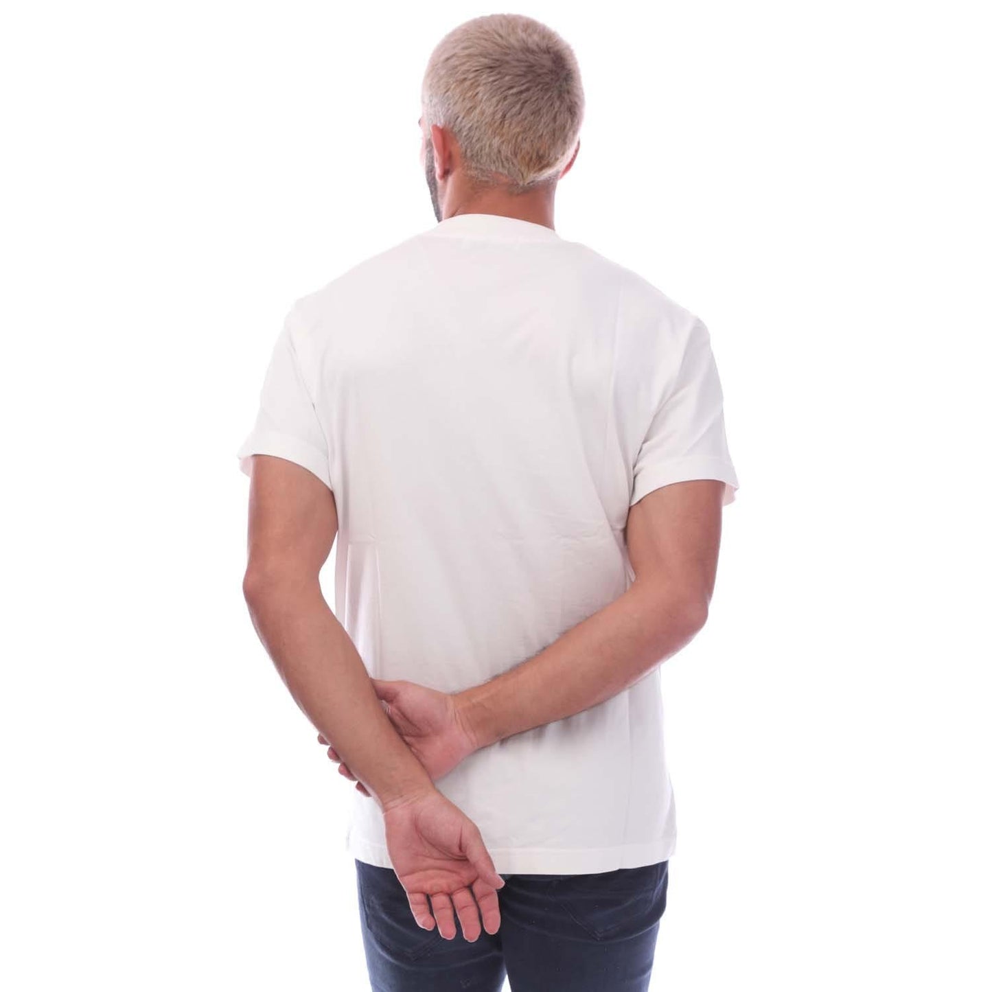 White - Back - Ambush Mens Monogram Patch T-Shirt