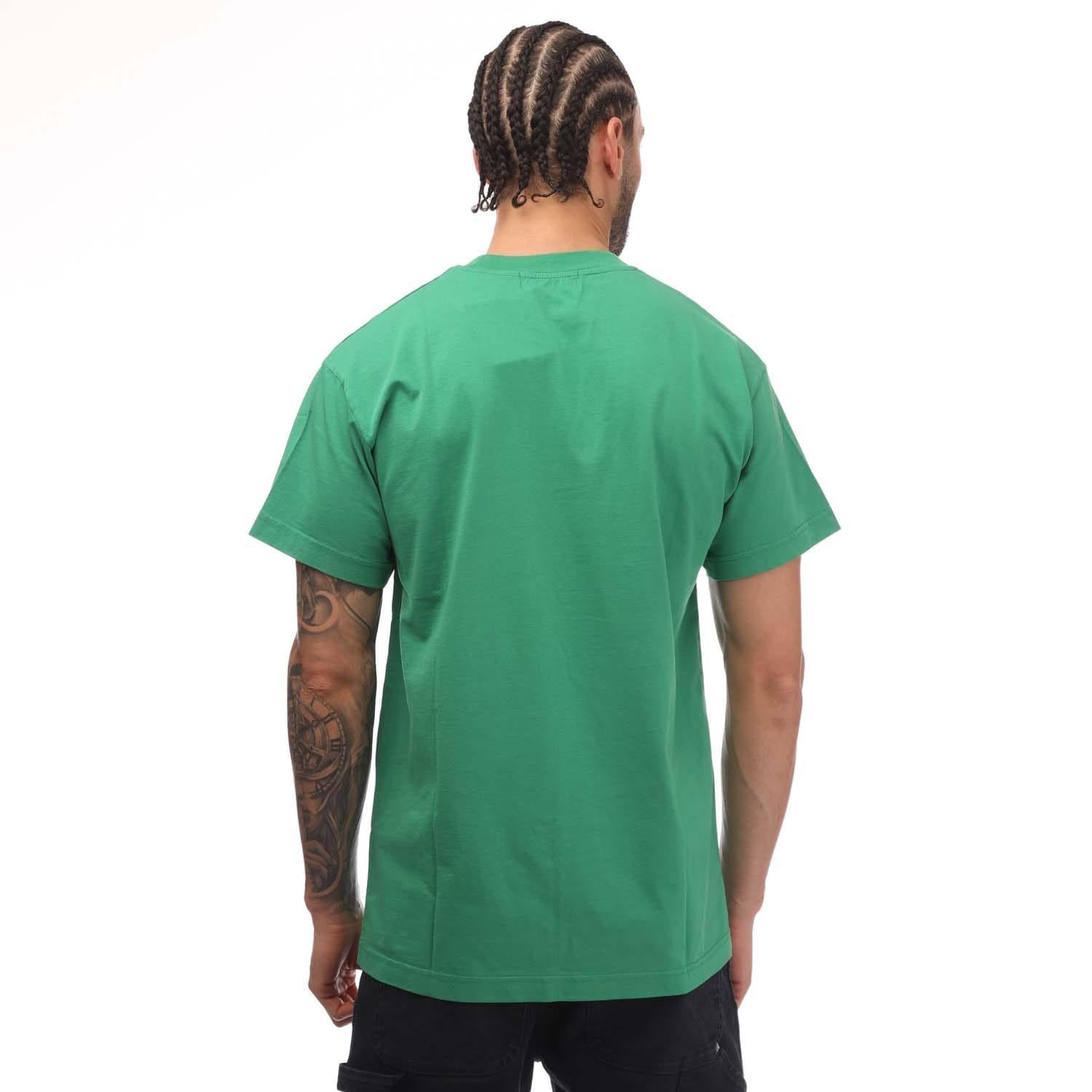 Green - Back - Ambush Mens Monogram Patch T-Shirt