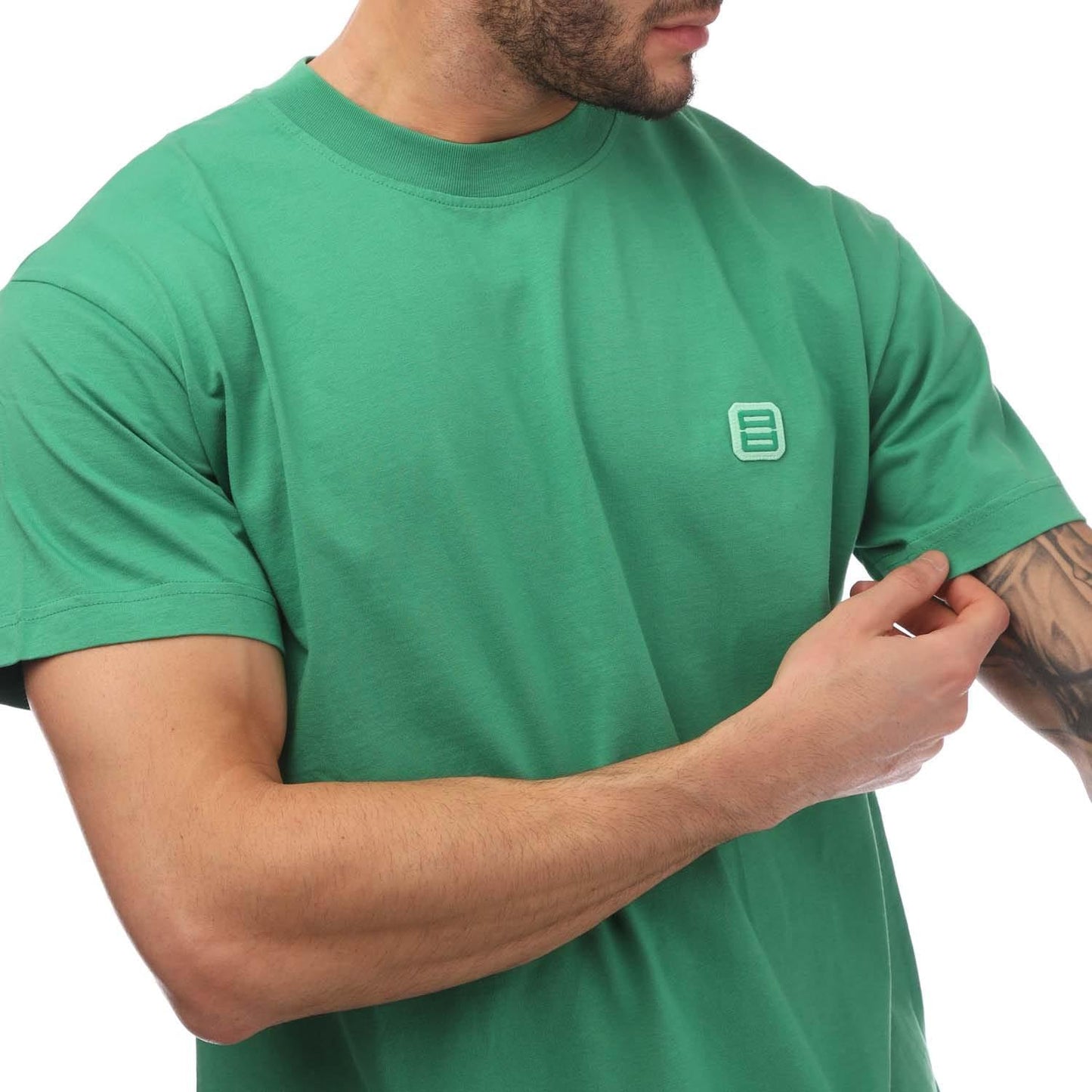 Green - Side - Ambush Mens Monogram Patch T-Shirt