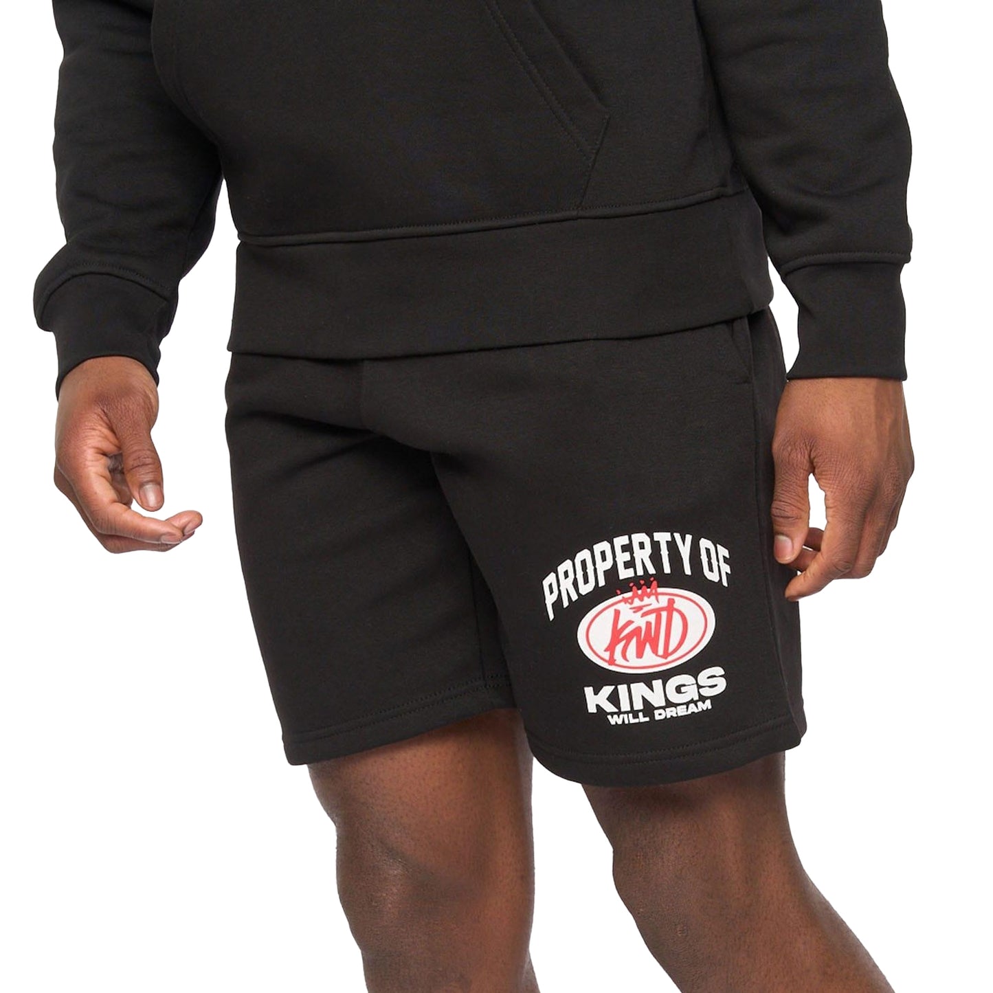 Black - Side - Kings Will Dream Mens Prop Sweat Shorts