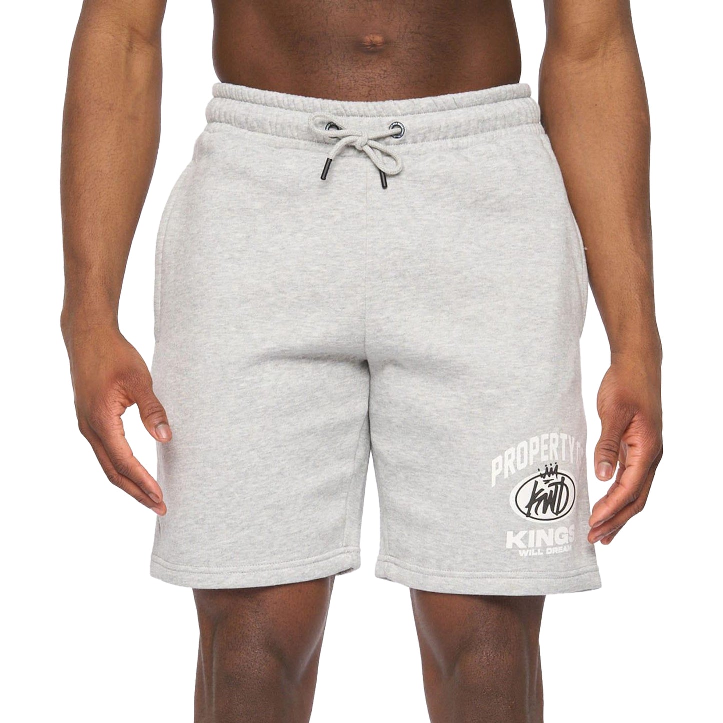 Grey Marl - Front - Kings Will Dream Mens Prop Sweat Shorts