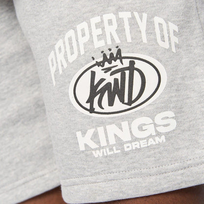 Grey Marl - Lifestyle - Kings Will Dream Mens Prop Sweat Shorts