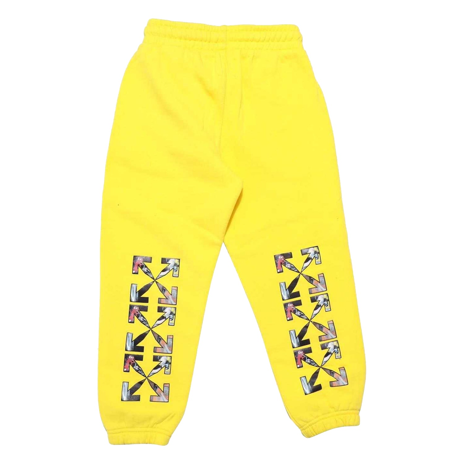 Yellow - Back - Off White Childrens-Kids Monster Arrow Sweatpants