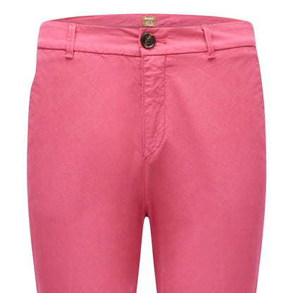 Dark Pink - Back - Boss Womens-Ladies C_Tachini2-D Trousers