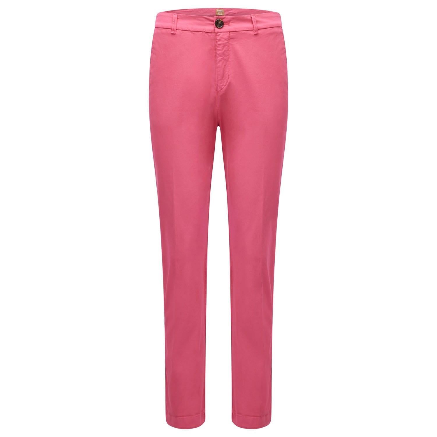 Dark Pink - Front - Boss Womens-Ladies C_Tachini2-D Trousers