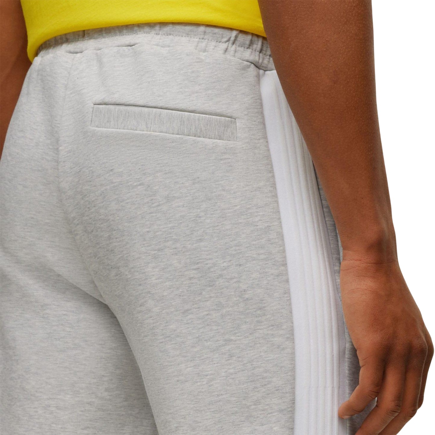 Light Grey - Side - Hugo Boss Mens Hadiko 1 Side Stripe Jogging Bottoms