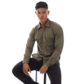 Green - Lifestyle - Tom Ford Mens Silk Cotton Blend Shirt