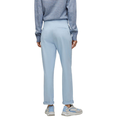 Blue - Back - Boss Womens-Ladies C Tapata-D Trousers