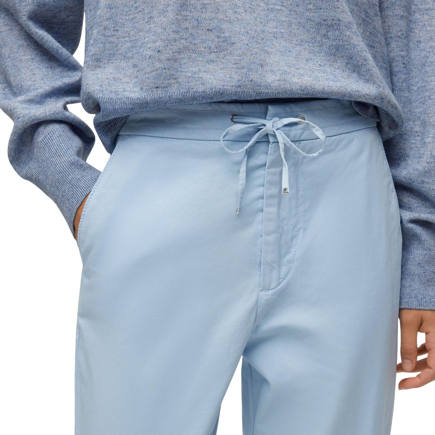 Blue - Side - Boss Womens-Ladies C Tapata-D Trousers