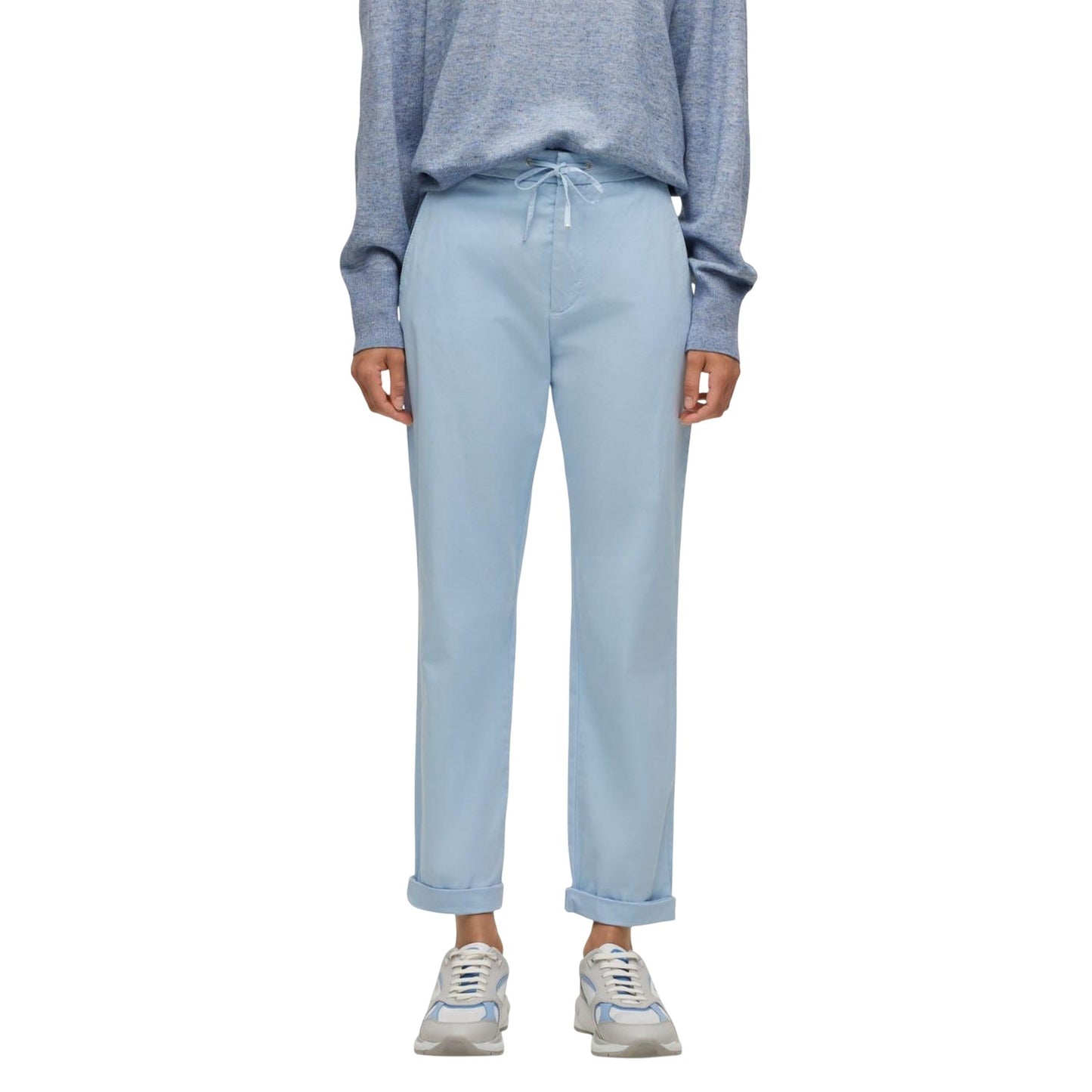 Blue - Lifestyle - Boss Womens-Ladies C Tapata-D Trousers