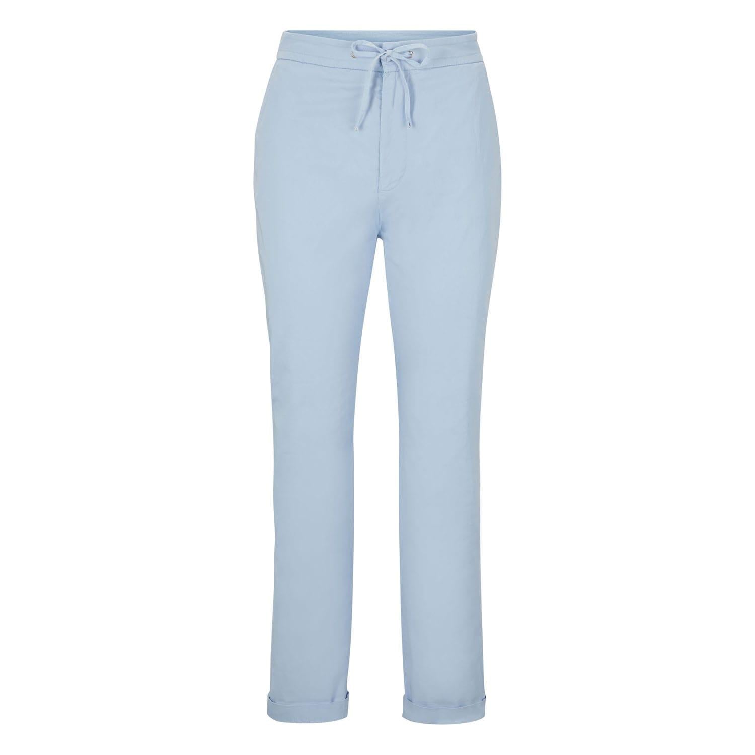 Blue - Front - Boss Womens-Ladies C Tapata-D Trousers