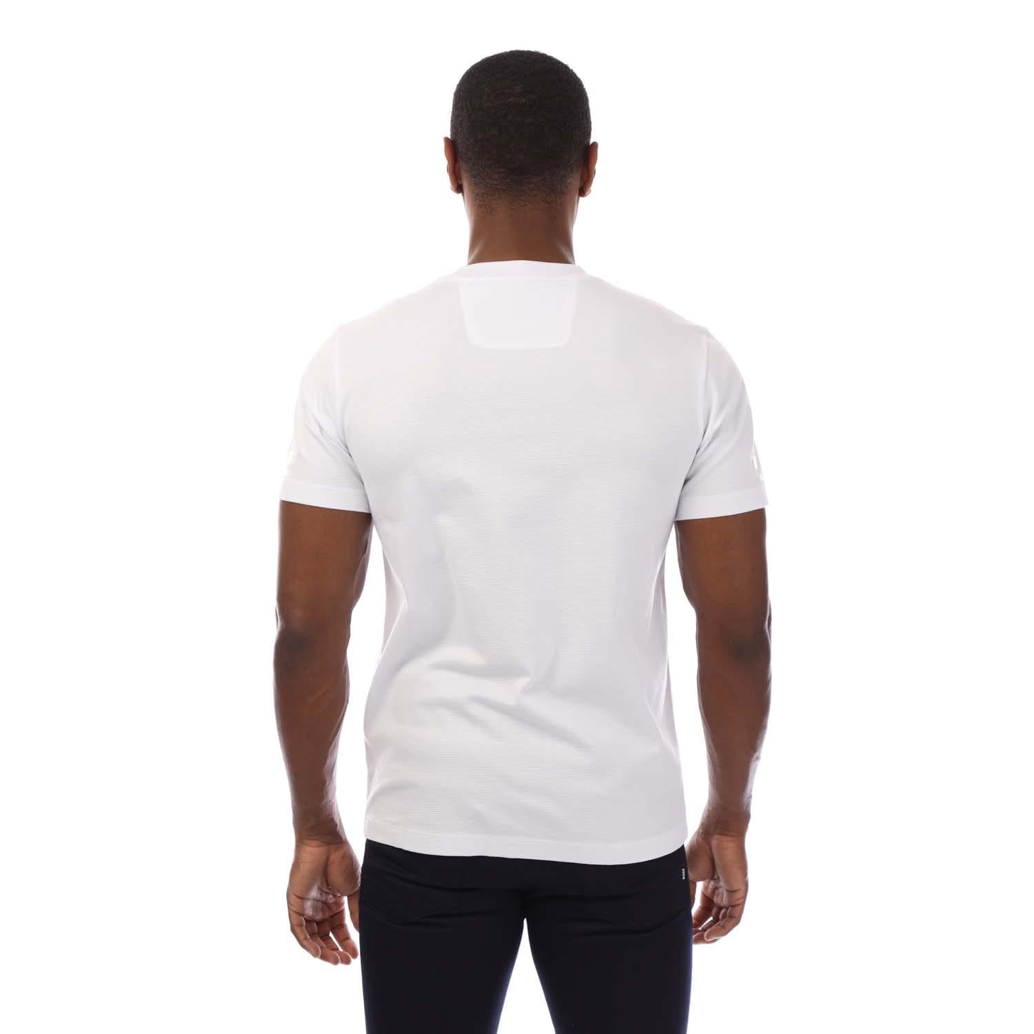 White - Back - Hugo Boss Mens Logo T-Shirt