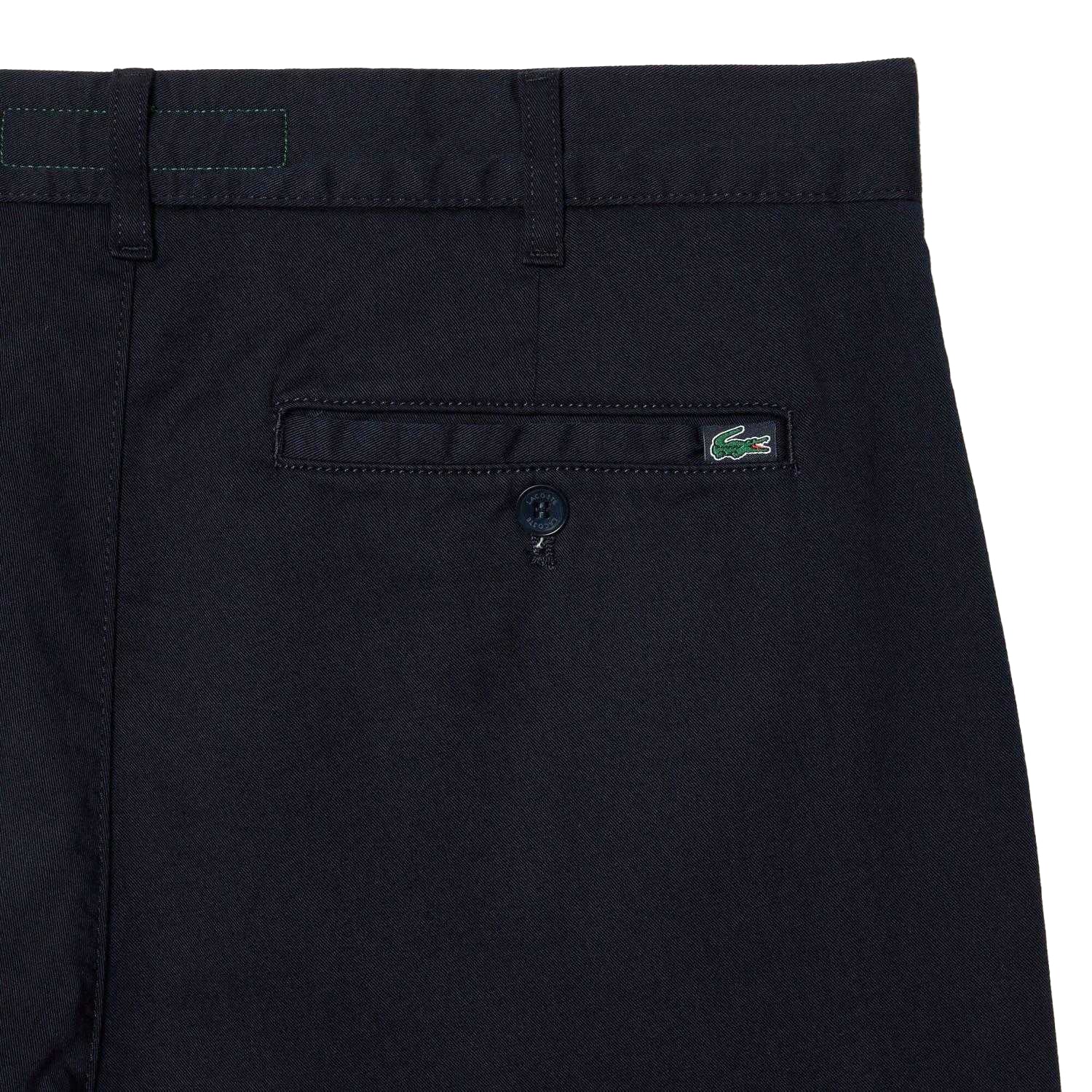 Navy - Lifestyle - Lacoste Mens Cotton Stretch Slim Chinos