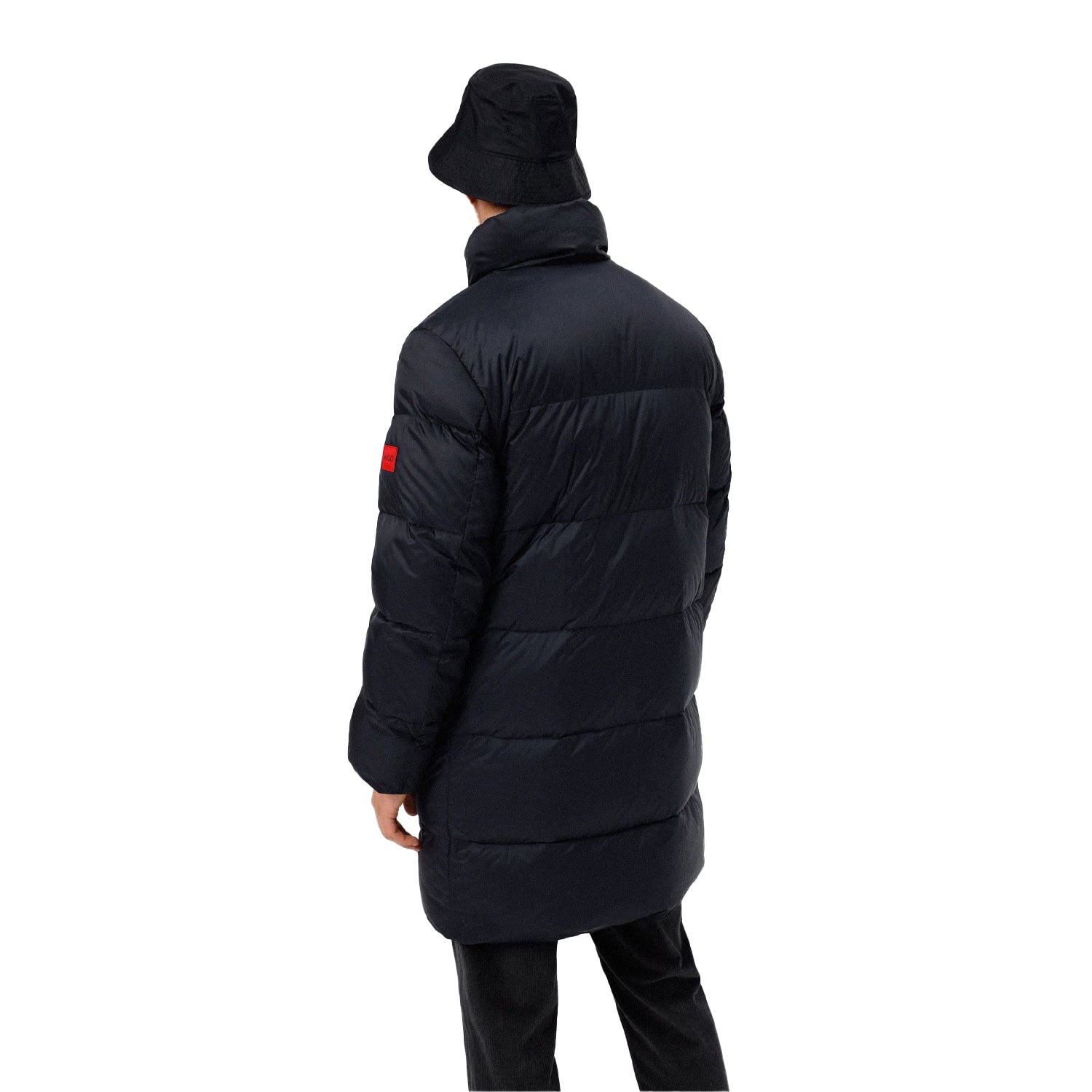 Black - Back - Hugo Boss Mens Magnus Coat