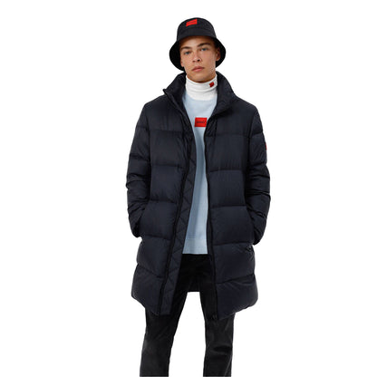 Black - Side - Hugo Boss Mens Magnus Coat