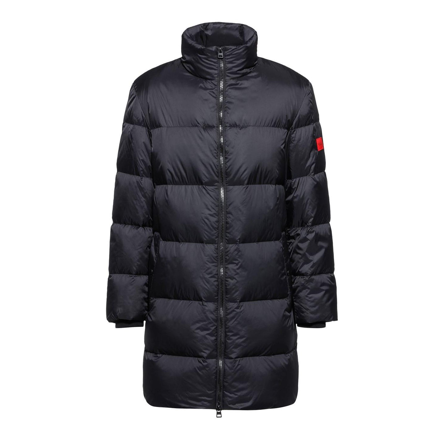 Black - Front - Hugo Boss Mens Magnus Coat