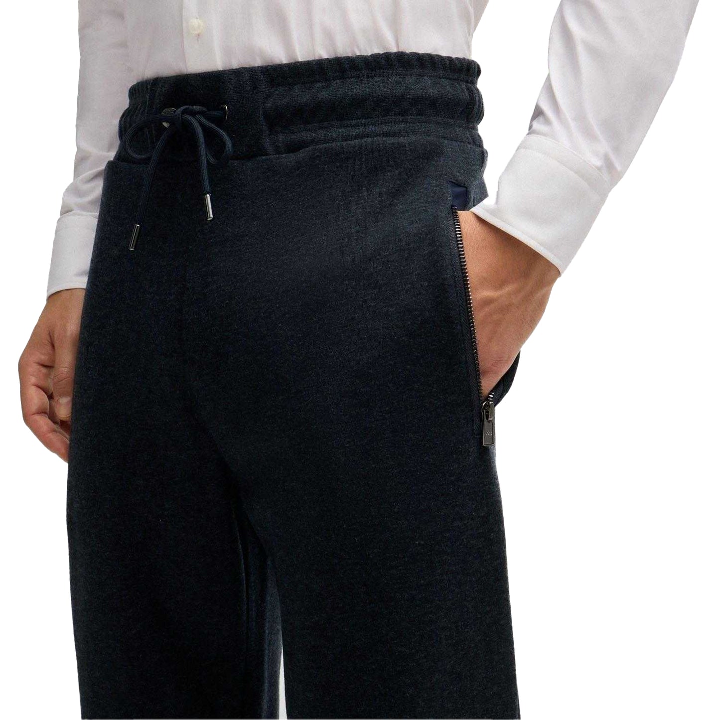 Dark Blue - Side - Boss Mens P-Lamont 290 Regular Jogging Bottoms