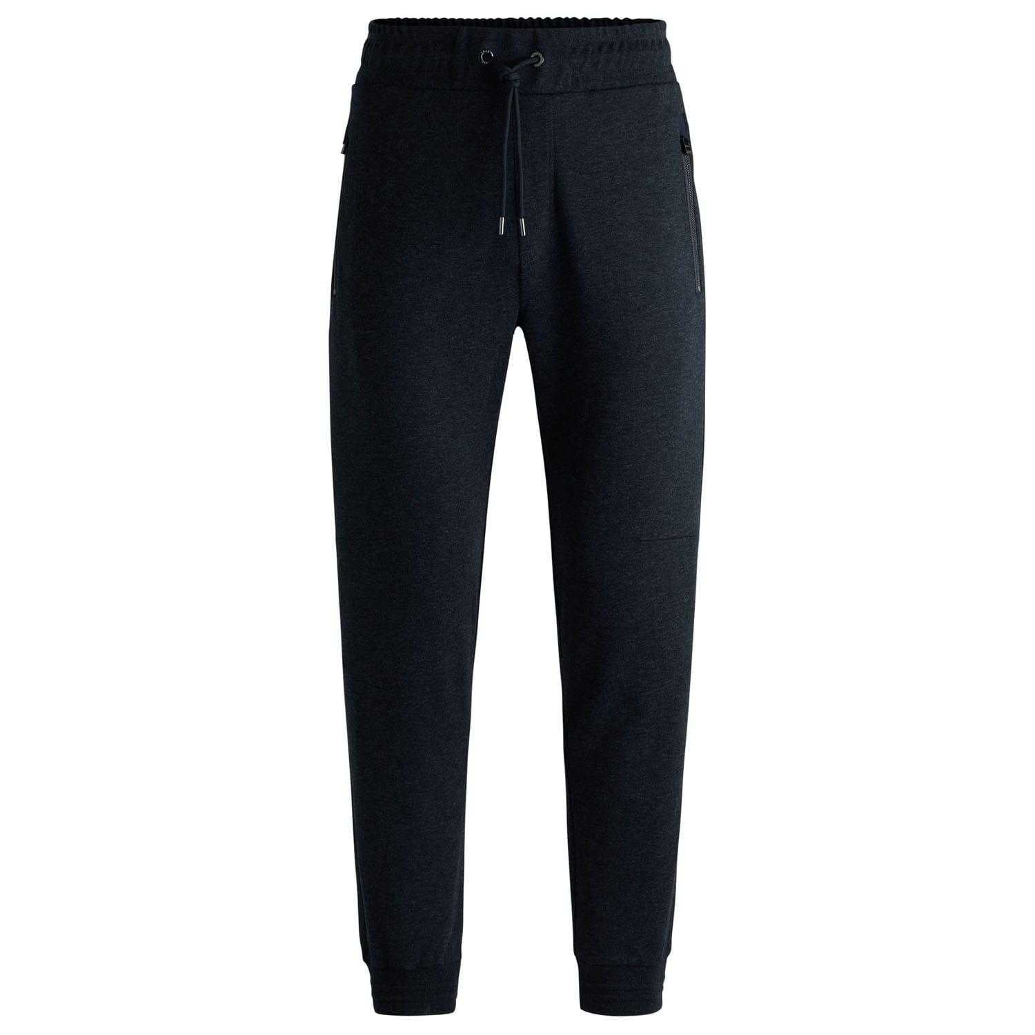 Dark Blue - Front - Boss Mens P-Lamont 290 Regular Jogging Bottoms