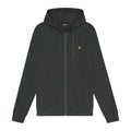Gunmetal - Front - Lyle & Scott Mens Full Zip Hoodie