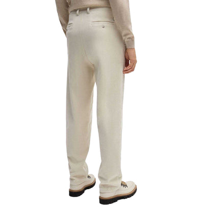 White - Back - Boss Mens Relaxed Fit Trousers